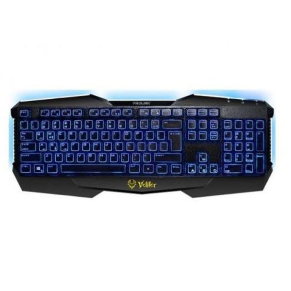 PROLINK - Veliver 7-Color Illuminated Multimedia Gaming Keyboard [PKGM9101]