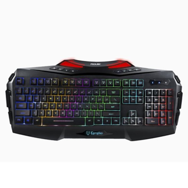 PROLINK - Egregius 7-Color Illuminated Multimedia Gaming Keyboard [PKGM9301]