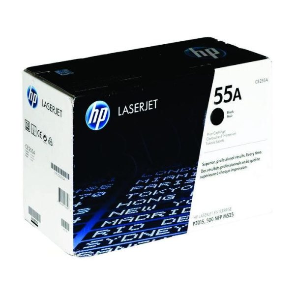 HP - 55A Black Original LaserJet Toner Cartridge [CE255A]