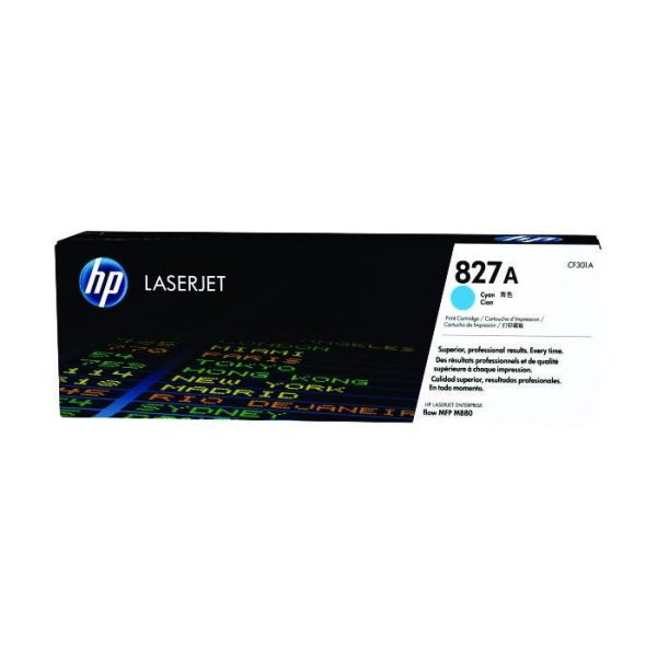 HP - 827A Cyan LaserJet Toner Cartridge [CF301A]