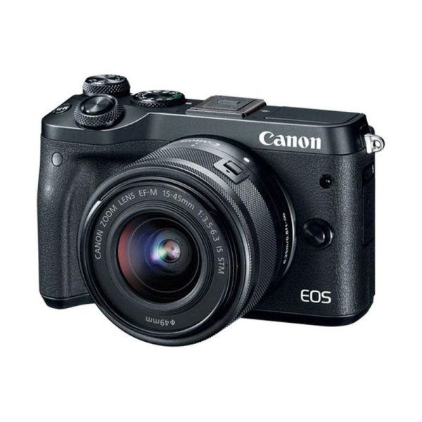 CANON - EOS M6 Mirrorless Digital 15-45mm Lens (Black)