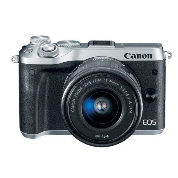 CANON - EOS M6 Mirrorless Digital 15-45mm Lens (Silver)