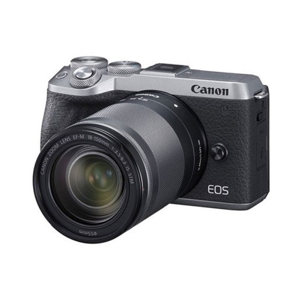 CANON - EOS M6 Mirrorless Digital 18-150mm Lens (Silver)