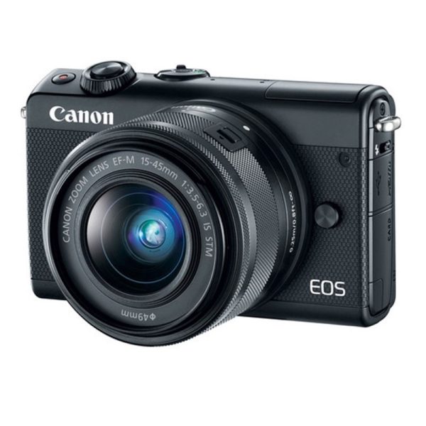 CANON - EOS M100 Mirrorless Digital 15-45mm Lens (Black)