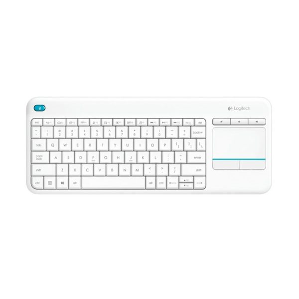 LOGITECH - K400 Plus Wireless Touch Keyboard White AP