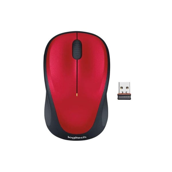 LOGITECH - M235 Red Wireless Mouse