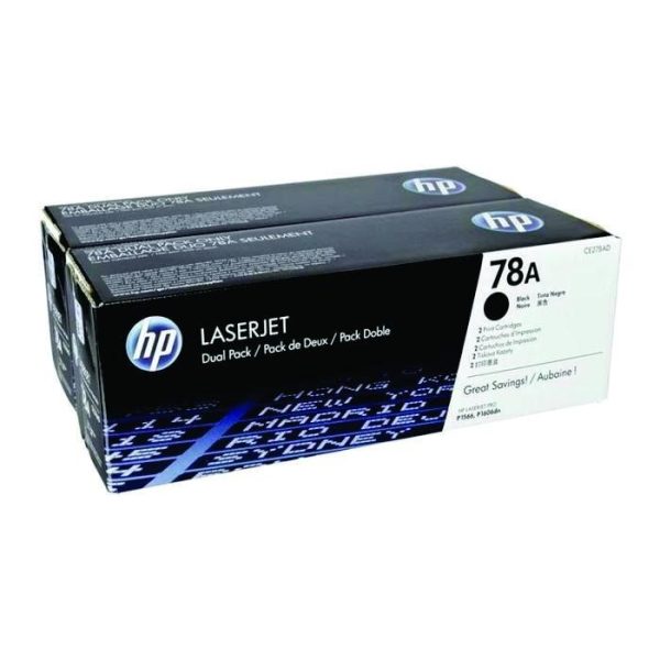HP - 78A Blk Dual Pack LJ Toner Cartridge [CE278AD]