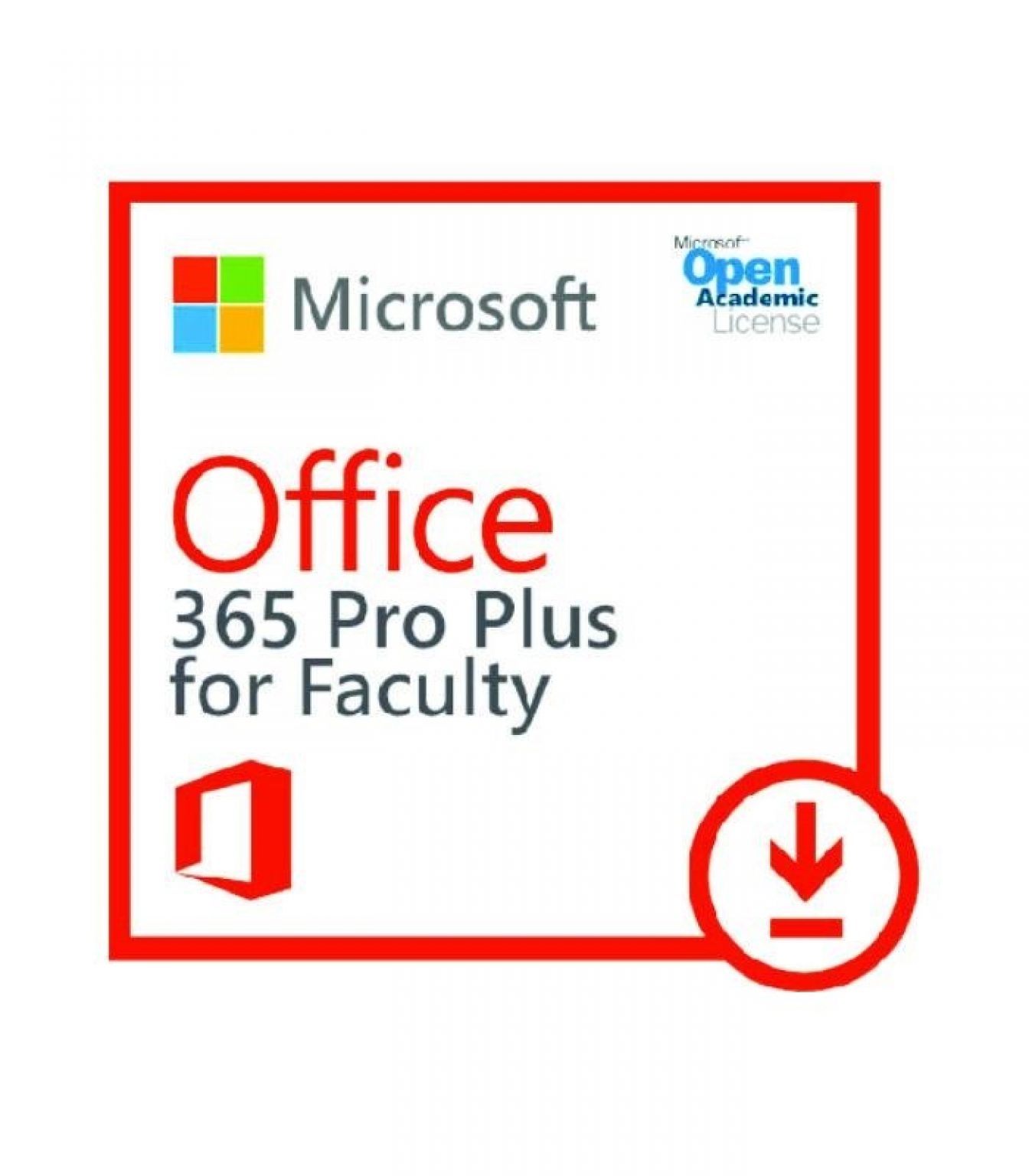 MICROSOFT - [O365 ProPlus Open for Faculty]O365ProPlusOpenFaculty ShrdSvr ALNG SubsVL OLV E 1Mth Acdmc AP[Pendidikan]