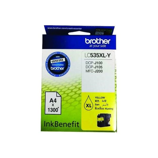 BROTHER - Yellow Ink Cartridge LC-535XLY