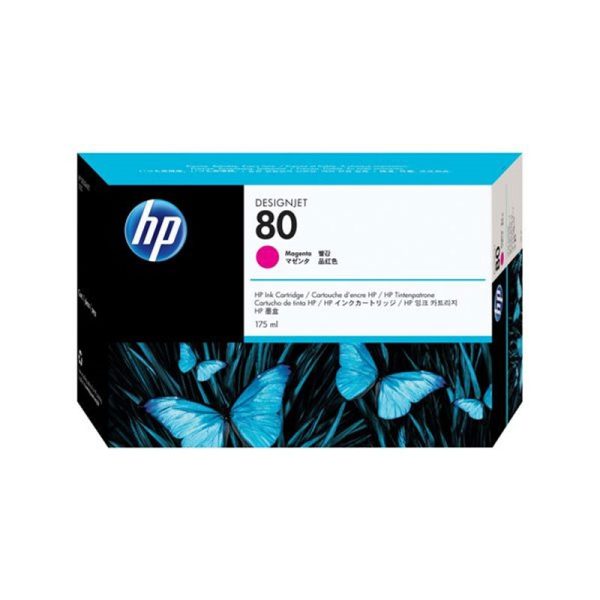 HP - No 80 Magenta Ink Cartridge,175ml [C4874A]