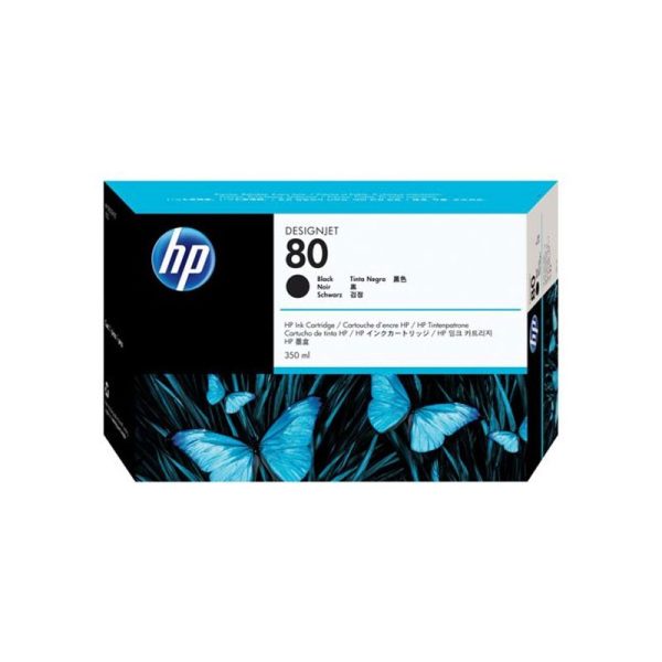 HP - No 80 Black Ink Cartridge, 350ml [C4871A]