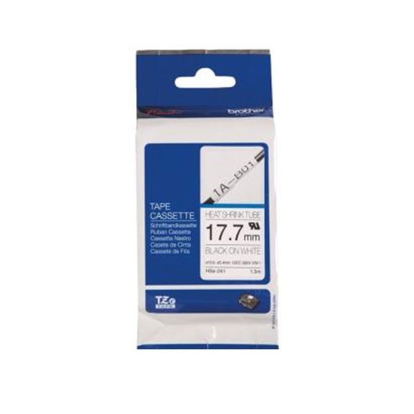 BROTHER - Heat Shrink Tube, Black on White 17.7mm, 1.5m long [HSE-241]