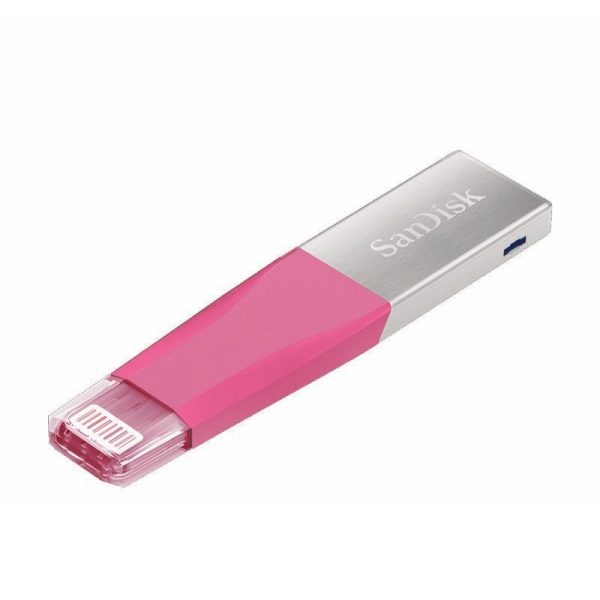 SANDISK - iXpand Mini flash drive 64GB, Pink [SDIX40N-064G-GN6NH]