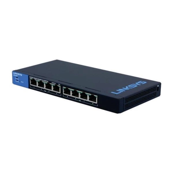 LINKSYS - 8-PORT BUSINESS DESKTOP GIGABIT POE+ SWITCH  [LGS108P-AP]