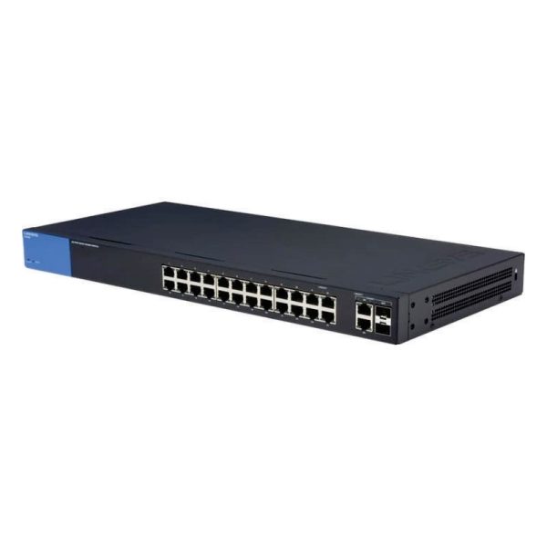 LINKSYS - 26-PORT BUSINESS SMART GIGABIT SWITCH 2 COMBO MINI-GBIC(SFP) PORT [LGS326-AP]