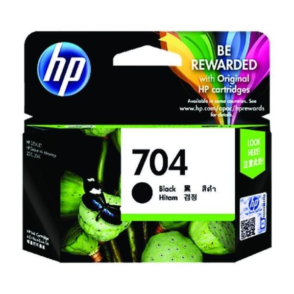 HP - 704 Black Ink Cartridge [CN692AA]